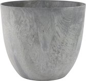 Bloempot Bola - 55x45 - Grijs - Bloempot voor binnen en buiten - Milieuvriendelijk - Sterk en licht - Met drainagesysteem