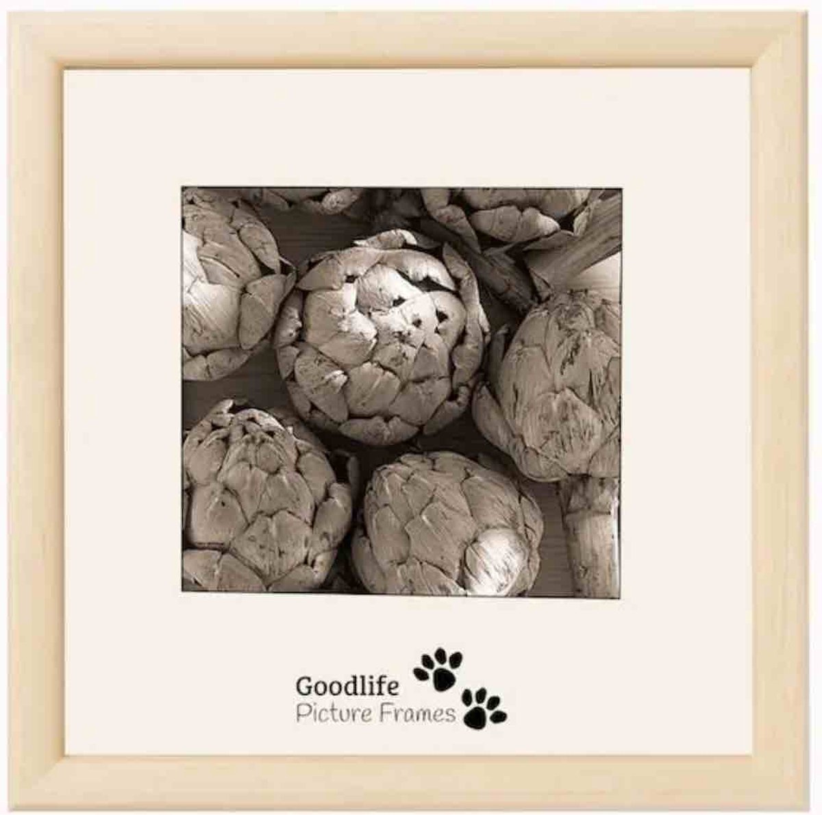 Goodlife Picture Frames Houten Fotolijst Merano 10x10 Naturel - 12 mm Breed Profiel