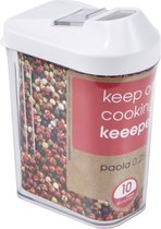 Keeper Récipient transparent pour produits en vrac / Shaker - 0,25 L blanc/transparent