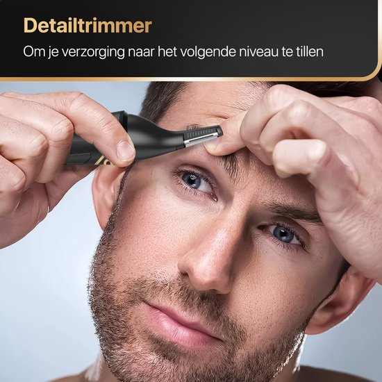 Wellshave 3 en 1 Nez Trimmer Advance - Tondeuse Sourcils et Oreilles Tout en Un - Tondeuse Nez pour Homme
