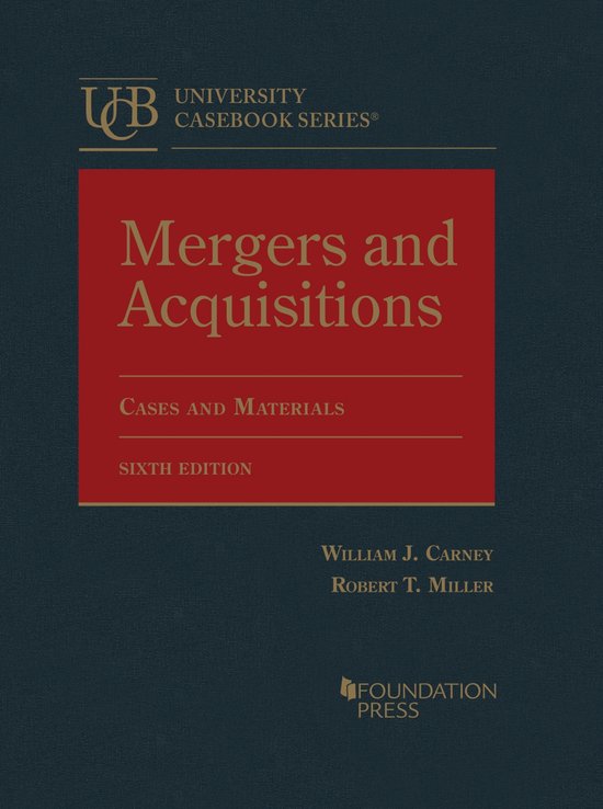 University Casebook Series- Mergers and Acquisitions - cover