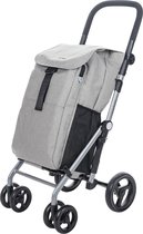 Chariot de courses Lett 430 - 4 Roues - sac isotherme - Grijs