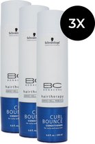 Schwarzkopf Bonacure Hairtherapy Curl Bounce Conditioner - 3 x 200 ml