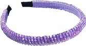 Summer Strass Diadeem | Paars | Kunststof / Polyester | Fashion Favorite