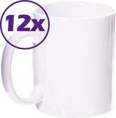12 mugs à sublimation blancs 330ml AAA en boite| tasses imprimables | café thé