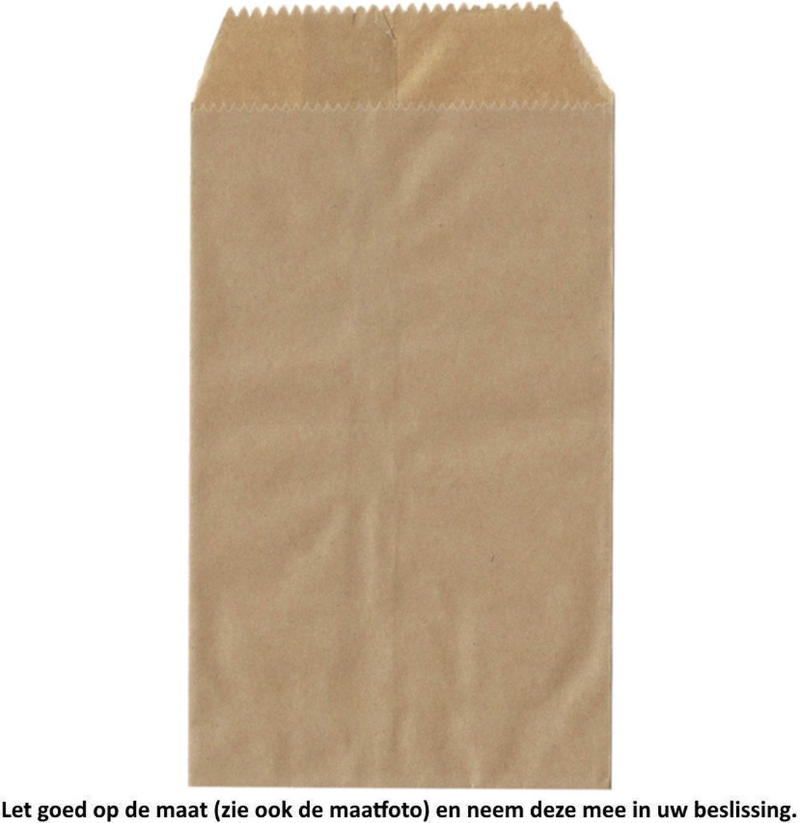 Papieren Zakjes - Bruin – 25 Stuks – 8 x 15 cm – Gift Bag – Geschenkzakjes – Cadeau – Cadeauzakjes - Fournituren - Traktatie - Snoep - Koek