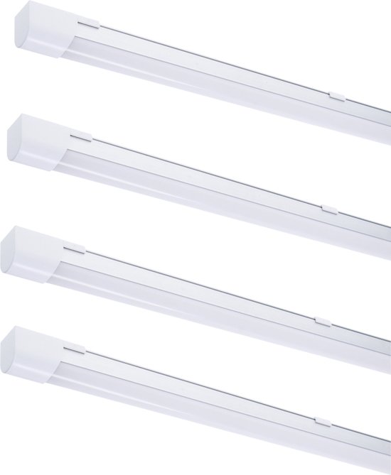 Indoor LED TL Verlichting set 150 cm - Compleet armatuur incl. LED TL buis - 4PACK