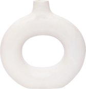 Vase blanc Mandal 21cm en céramique