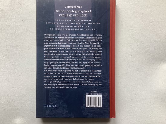 Uit het oorlogsdagboek van Jaap van Beek | 9789033124303 | Boeken | bol