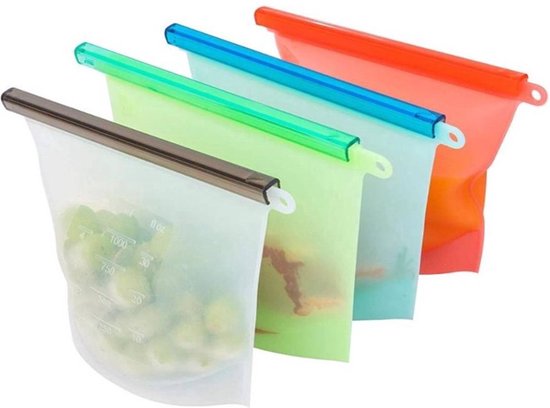 OXO Good Grips Herbruikbare siliconen zak – Rechtop Snack (335mL/12 oz) – Oat