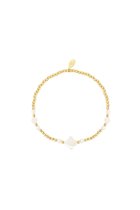 Bracelet Perles - pierres naturelles - blanc