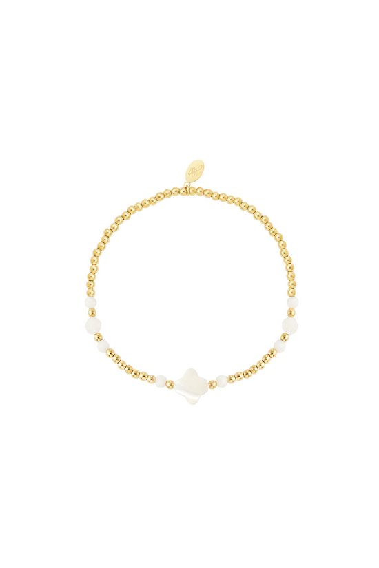 Bracelet Perles - pierres naturelles - blanc