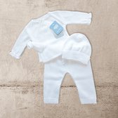 Mac Iusion Gebreid Baby Pakje 3-dlg | BAS05V | Wit | Prematuur | maat 44