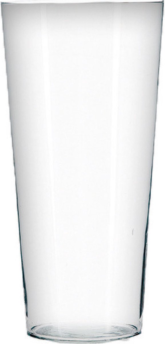 Atmosphera bloemenvaas Conisch model - transparant - glas - 30 x 14 cm