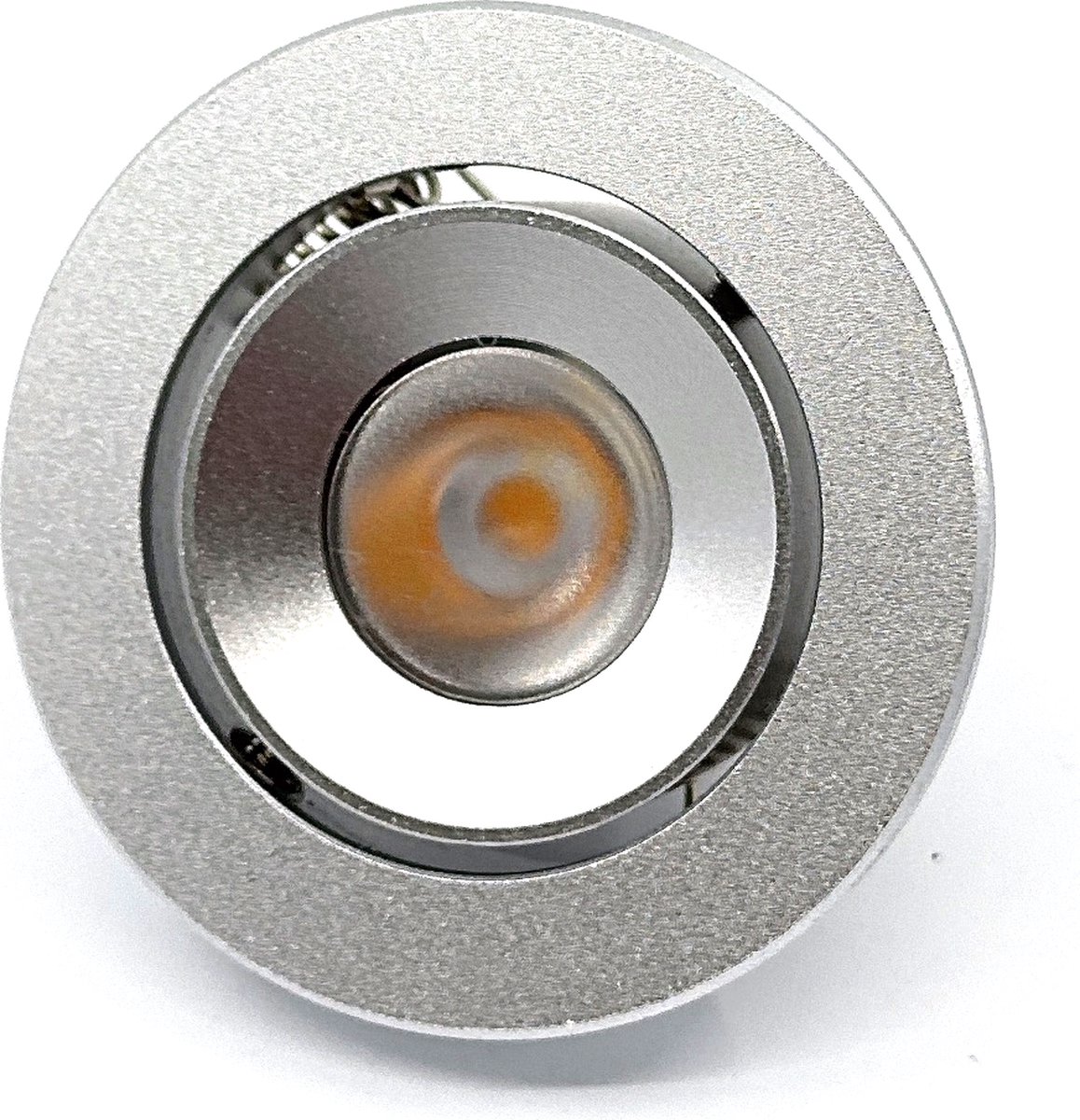 TQ4U LED inbouwspot - Ø 50 mm - Kantelbaar - 3.5W - 2800K - 350mA - Dimbaar - Grijs aluminium