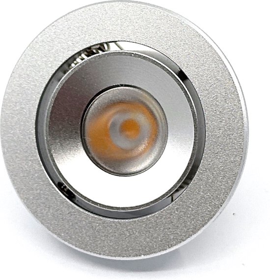Spot encastrable LED TQ4U - Ø 50 mm - Inclinable - 3,5W - 2800K - 350mA - Dimmable - Aluminium Grijs