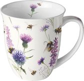 Ambiente - tasse - mug avec anse - Bourdons dans le pré - bourdons dans le pré - porcelaine fine