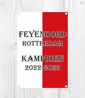 Feyenoord poster kampioen 40x60 cm - Poster tekst Feyenoord kampioen 2022-2023 - schuttingposter - balkonposter - voetbal - fan poster - Cadeautip - veranda decoratie - schutting – wanddecoratie - tuinposters - kerstcadeau - winter - herfst