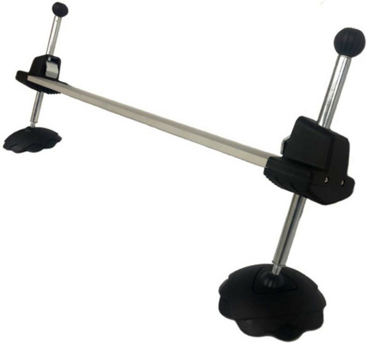 Zwarte Standconsoleset van 2st voor paneelradiatoren Type 22 en 33