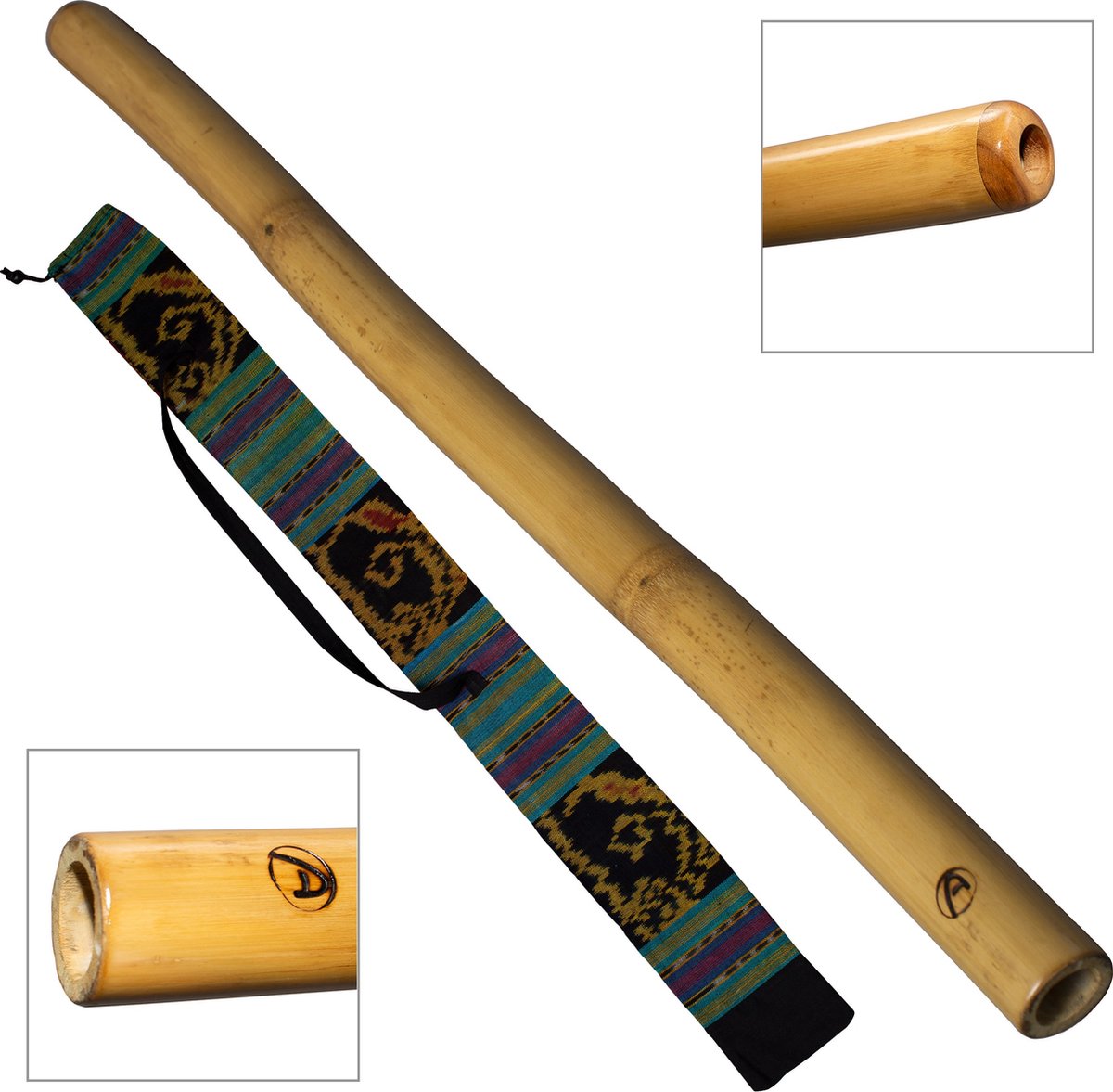 Bamboo didgeridoo natural inclusief online cursus Didgeridoo & Circulaire ademhaling