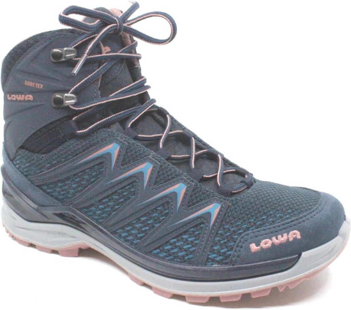 Lowa Innox Pro Gtx Mid Wandelschoen Dames waterdichte mid wandelschoenen Steelblue/Rose Steelblue/oldrose