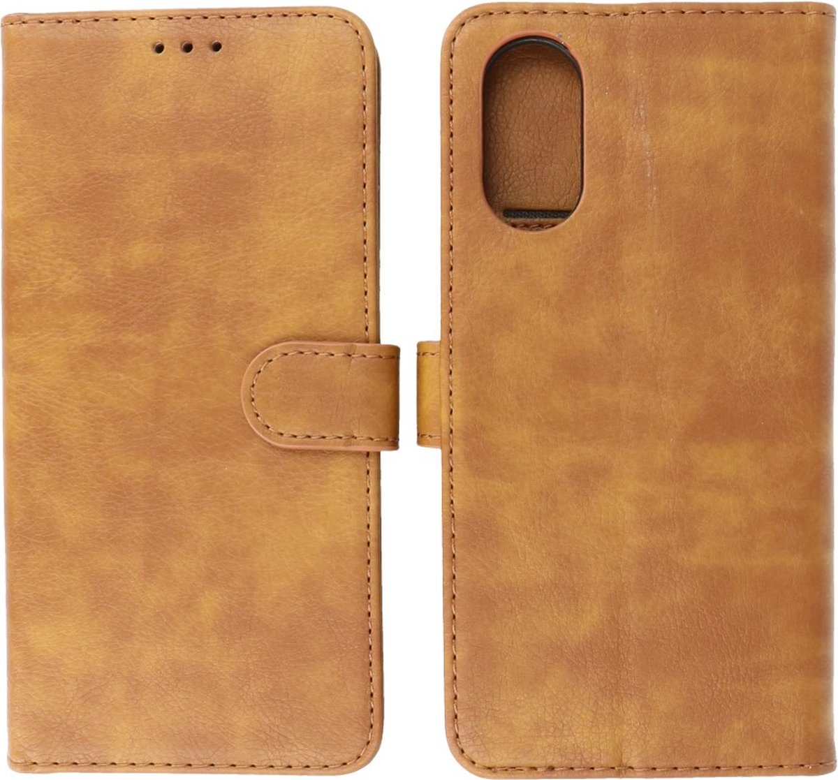 Oppo A78 Hoesje Book Case Portemonnee Telefoonhoesje - Bruin