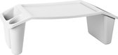 Plateau/table tour - blanc - plastique - 60 x 31 x 20 cm