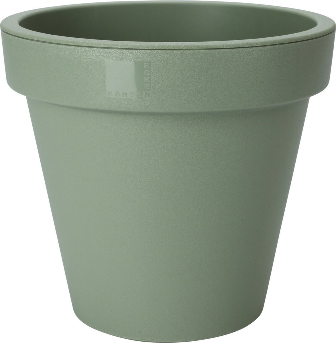Pro Garden Bloempot - donkergroen - rond - D20 cm - kunststof - plantenpot - tuin buiten