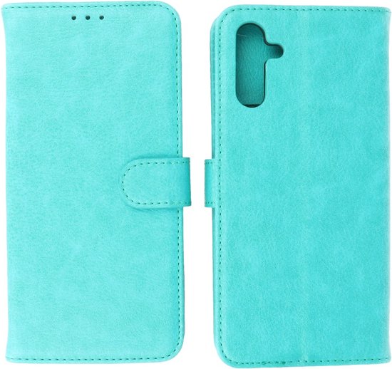 Hoesje Geschikt voor Samsung Galaxy A54 5G - Book Case Telefoonhoesje - Kaarthouder Portemonnee Hoesje - Wallet Cases - Groen
