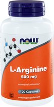 Now L-Arginine 500 mg Capsules 100 st