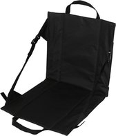 Vouwstoel / kussen - Zwart - Campingstoel - Festival - Picknick - Strandstoel - Folding Chair - Klapstoel - Outdoor - Waterdicht
