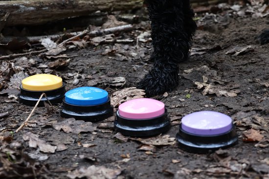 Pawfect praatknoppen voor honden - Hondenspeelgoed intelligentie - Dog buttons - honden knoppen - Communiceer met uw hond - Honden training - Incl. Stickers.