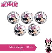 Bal - Voordeelverpakking - Minnie Mouse - 23 cm - 5 stuks
