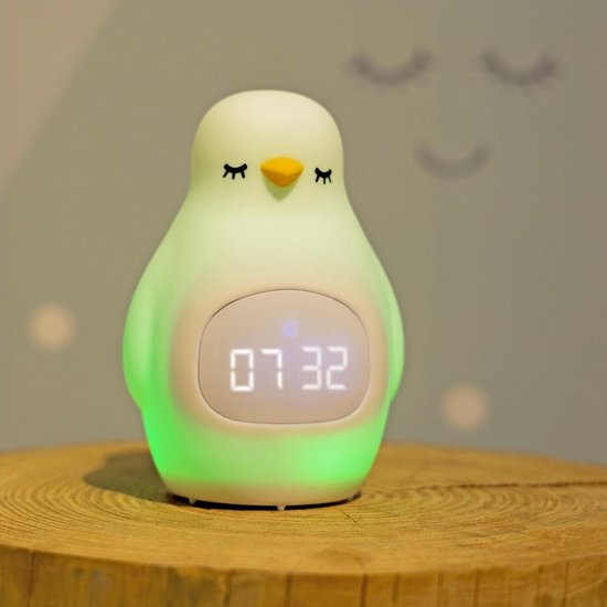 Pinguïn Slaaptrainer - Kinderwekker - Met nachtlamp functie en wekker timer | Simanti