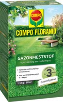 COMPO Floranid Gazonmeststof Aanleg & Onderhoud - diepgroen gazon in 7 dagen - werkt ook bij lage temperaturen - doos 1,5 kg (60 m²)