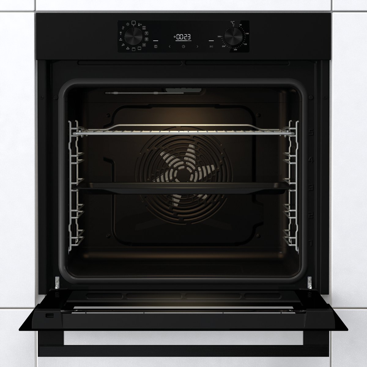 ETNA OM316MZ - Inbouwoven - Pizza oven (tot 300°C) - Turbo Hetelucht - AirFryer - Multifunctioneel - Matzwart – foto 5