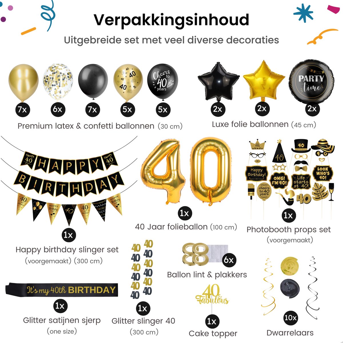 Direct te kopiëren felicitaties voor een 40e verjaardag: 60 wensen in 6