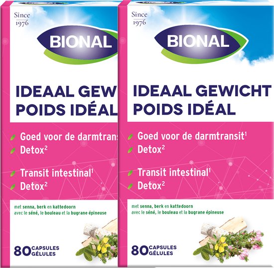 Foto: Bional ideaal gewicht duoverpakking promo 2 x 80 capsules