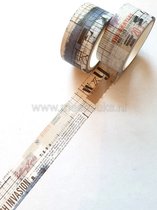 Washi tape Script design 2 cm. - Masking Tape voor o.a. Bulletjournal, Scrapbooking, Kaarten maken en Journaling