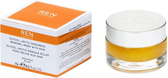 Ren Glycol Lactic Radiance Renewal Mask - Exfoliërend masker voor heldere huid - 15 ml
