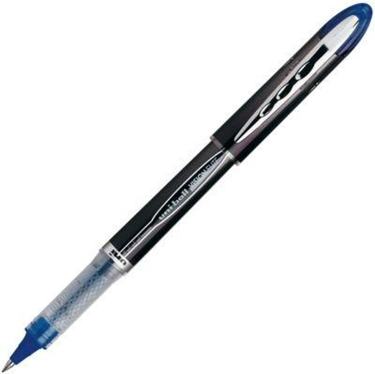 Liquid ink ballpoint pen Uni-Ball Vision Elite UB-205 Donkerblauw 12 Stuks