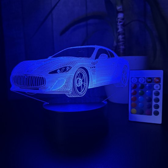 Klarigo® Veilleuse - Lampe LED 3D Illusion - 16 Couleurs - Lampe