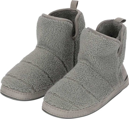 Sloffen heren | Grijs | Teddy Wol | Maat 45/46 | Sloffen | Pantoffels | Pantoffels heren | Sloffen heren | Pantoffels heren maat 45 | Sloffen heren…