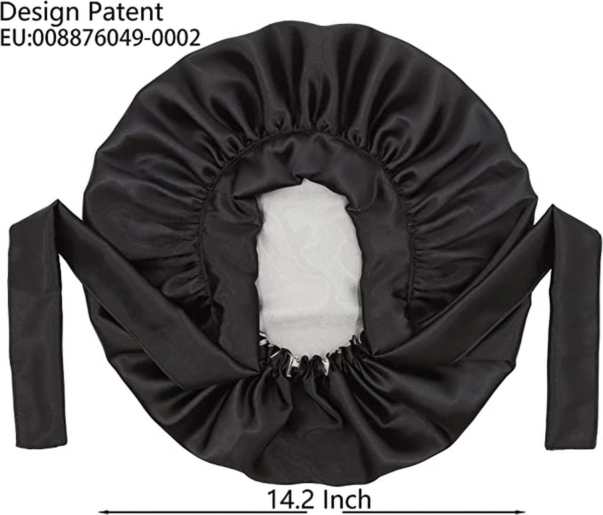 SENGTERM Bonnet de Nuit en Satin élastique à Large bande pour