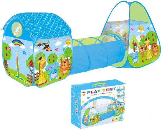 Ballenbak MET Speeltent EN Speeltunnel - Ballenbak Speeltent - Baby - Peuter - Speeltent voor kinderen - Ballentent Popup