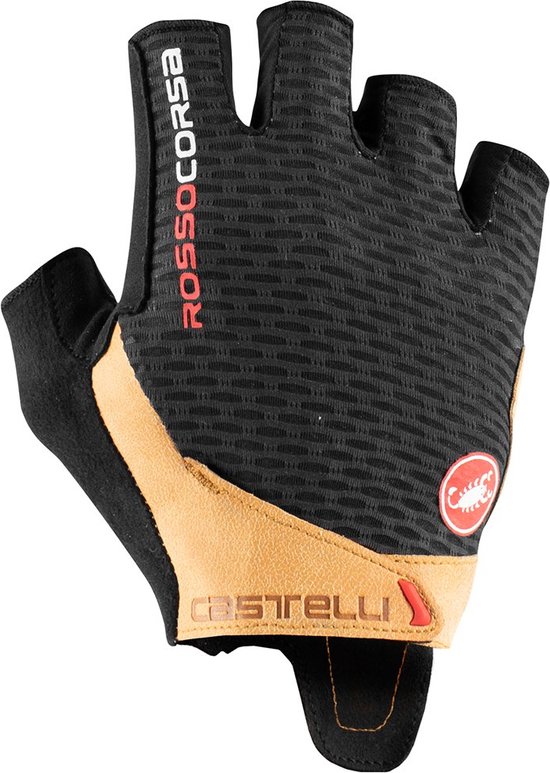 CASTELLI Rosso Corsa Pro V Handschoenen Heren - Black / Tan - M