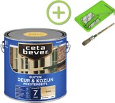 CetaBever Buiten Deur & Kozijn Meester Beits - Glans - Blank - 2,5 liter Inclusief 6 delige beitsset