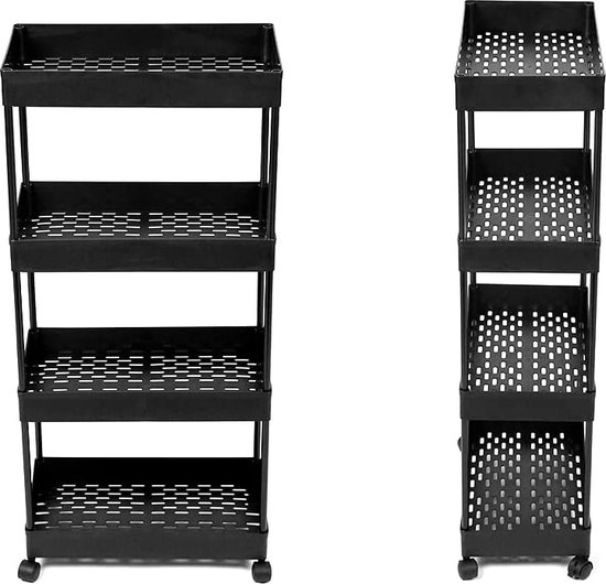 Aeovot Achter de deurplank hoge smalle boekenplank ruimtebesparing Tier opbergrek muur massief houten vloerstaande boekenkast organizer voor kinderen en volwassenen (6 lagen