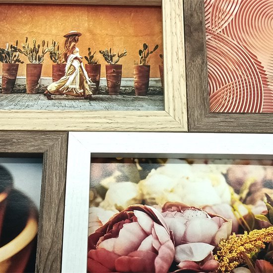 Cadre photo - Henzo - Groovy - Cadre collage pour 8 photos - Format photo 10x15 cm - Multicolore