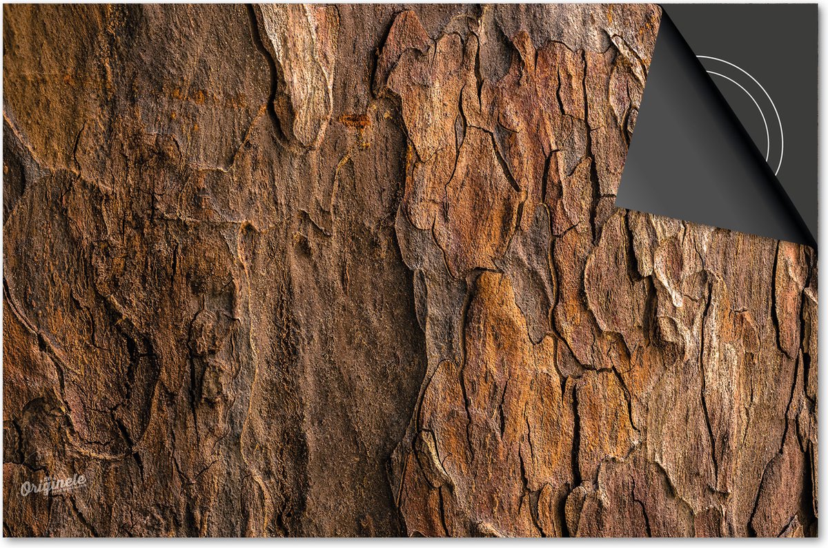 Inductie beschermer 81x52 - afdekplaat inductie mat - Dietrix Kookplaat beschermer - Base - Hout en Boom - Schors Bruin